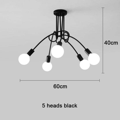 Metal Linear NovaLine Ceiling Curve Light For Living And Dining Rooms