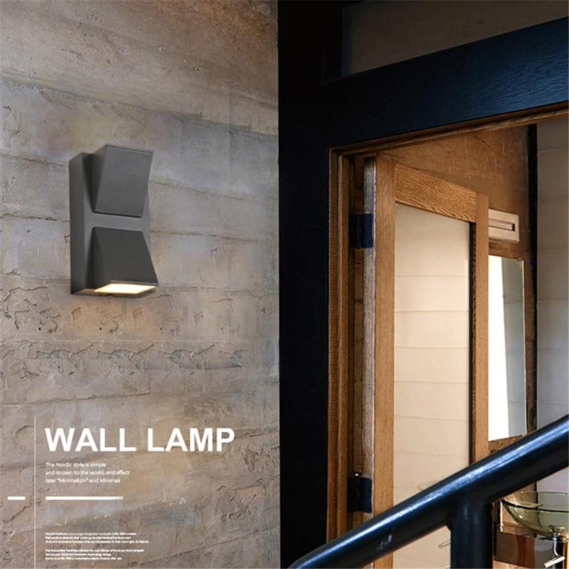 Black Lumina Metal Outdoor LED Wall Light