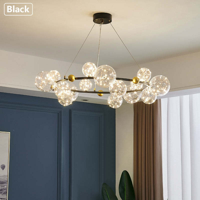 Warm Glow Glass Art Deco Pendant Light
