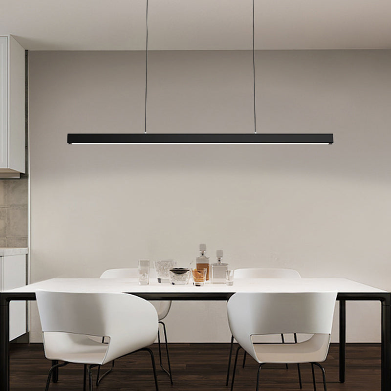Pendant Light Linear Monochrome Dimmable For Room Dining