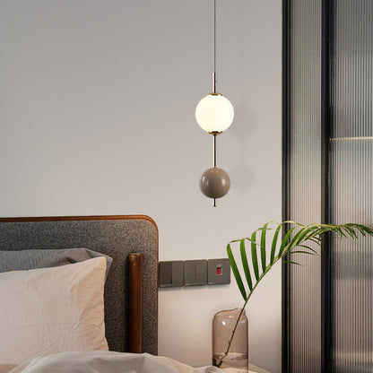 Pendant Light for Warm Ambience in Red Metal LED
