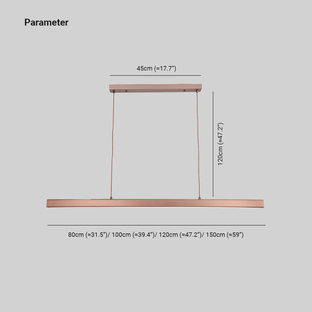Dimmable Thala Premium Linear LED Fixture Pendant