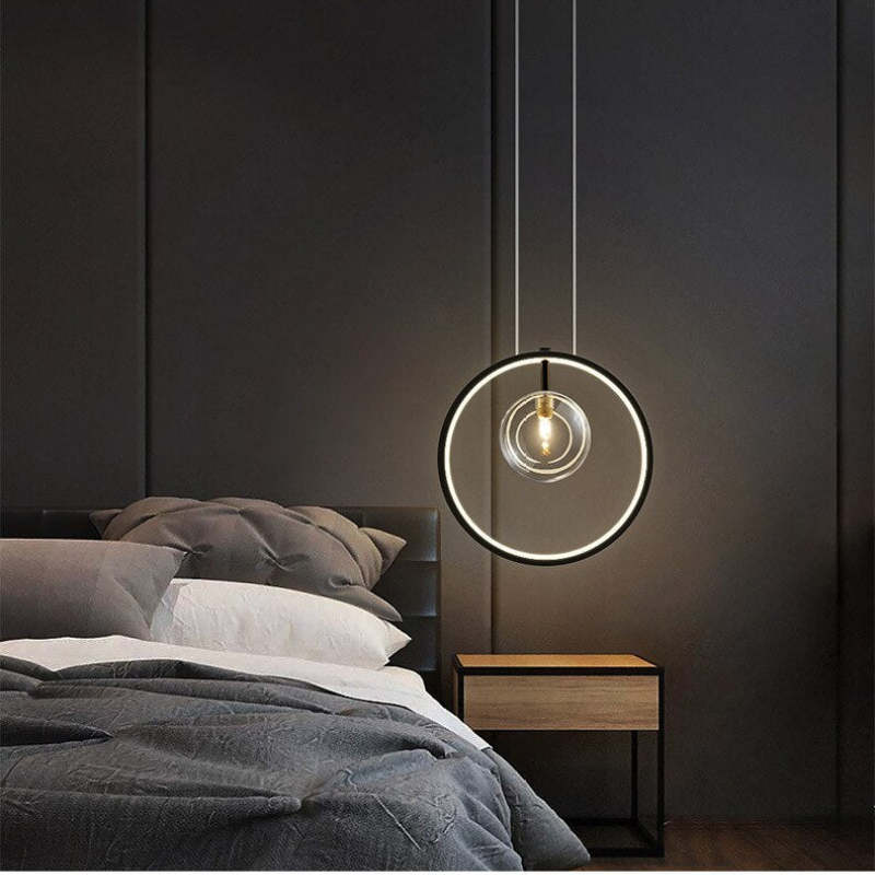 Energy Efficient LED Glass Orb Pendant Light For Dining