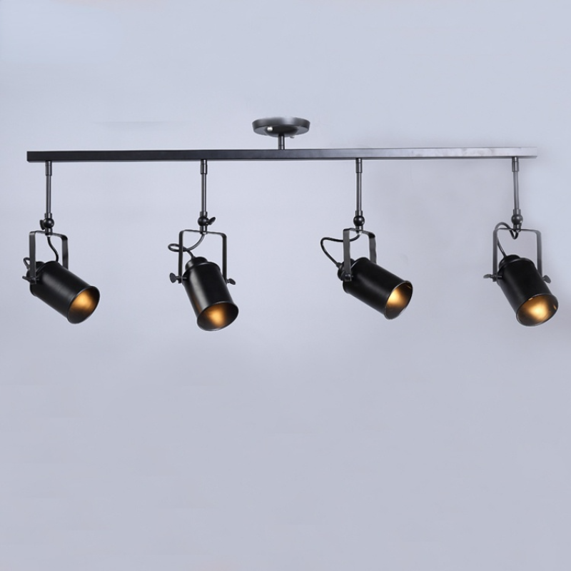 Adjustable Elegant Semi Flush Black Ceiling Light