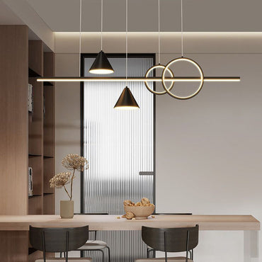 Modern Ambience Geometric Linear Pendant Light