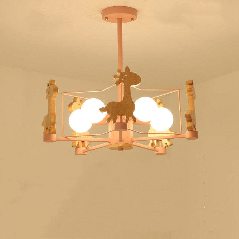 Ceiling Mount Flush LED Giraffe Motif Light