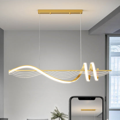 Elegant Lighting Contemporary Linear Metal Pendant Light