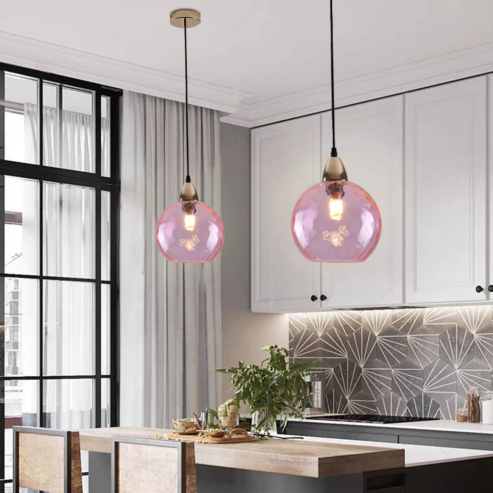 Water Ripple Effect Glass Pendant Light