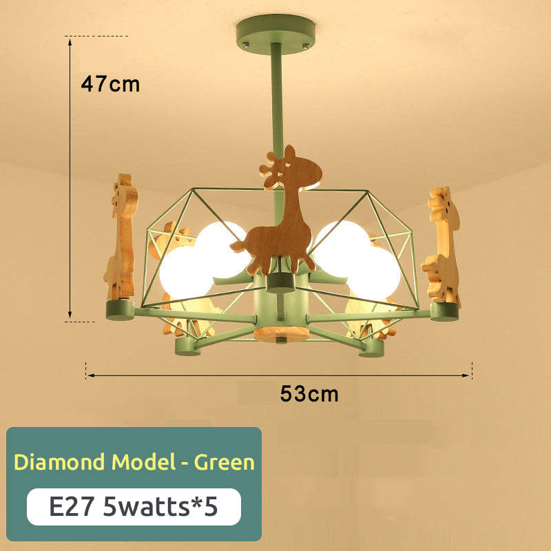 Ceiling Mount Flush LED Giraffe Motif Light