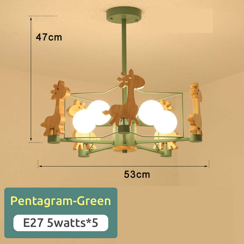 Ceiling Mount Flush LED Giraffe Motif Light