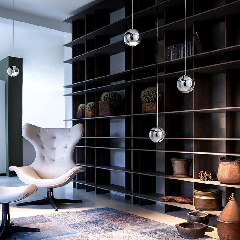 Modern Interiors Warm Glow Pendant Light With Premium Golden Metal Ball
