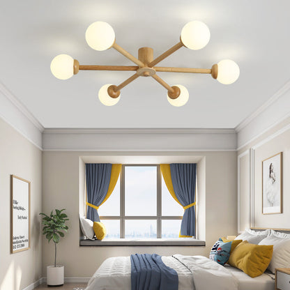 LED Ceiling Light With E27 Base NovaGlow Six Or Eight Head