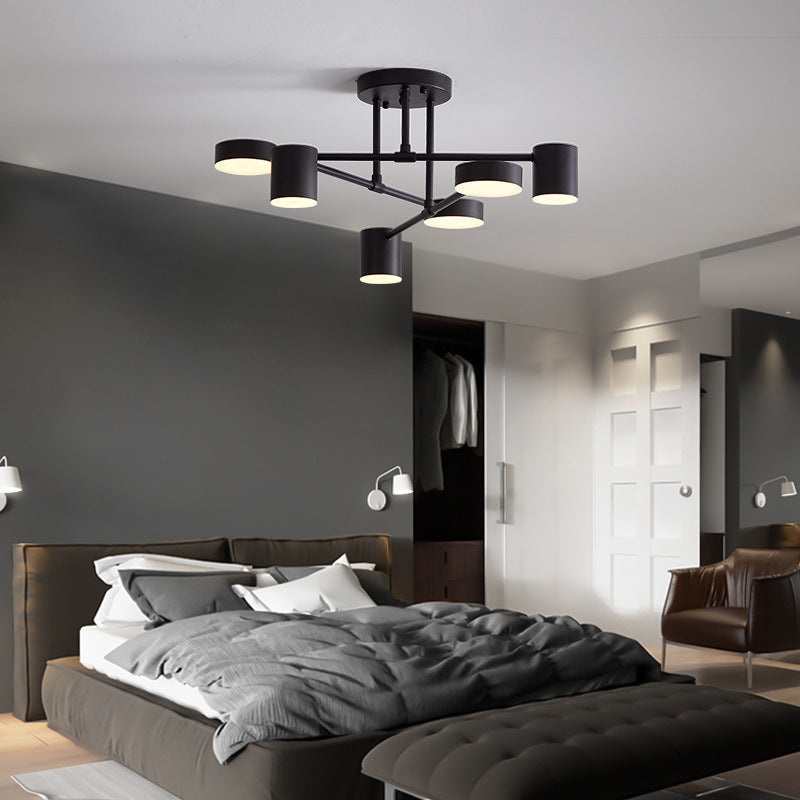 Three Colour Temperatures Six Head LED Flush Ceiling Light
