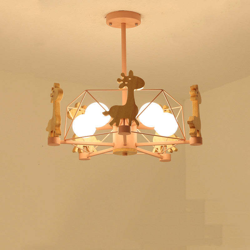 Ceiling Mount Flush LED Giraffe Motif Light