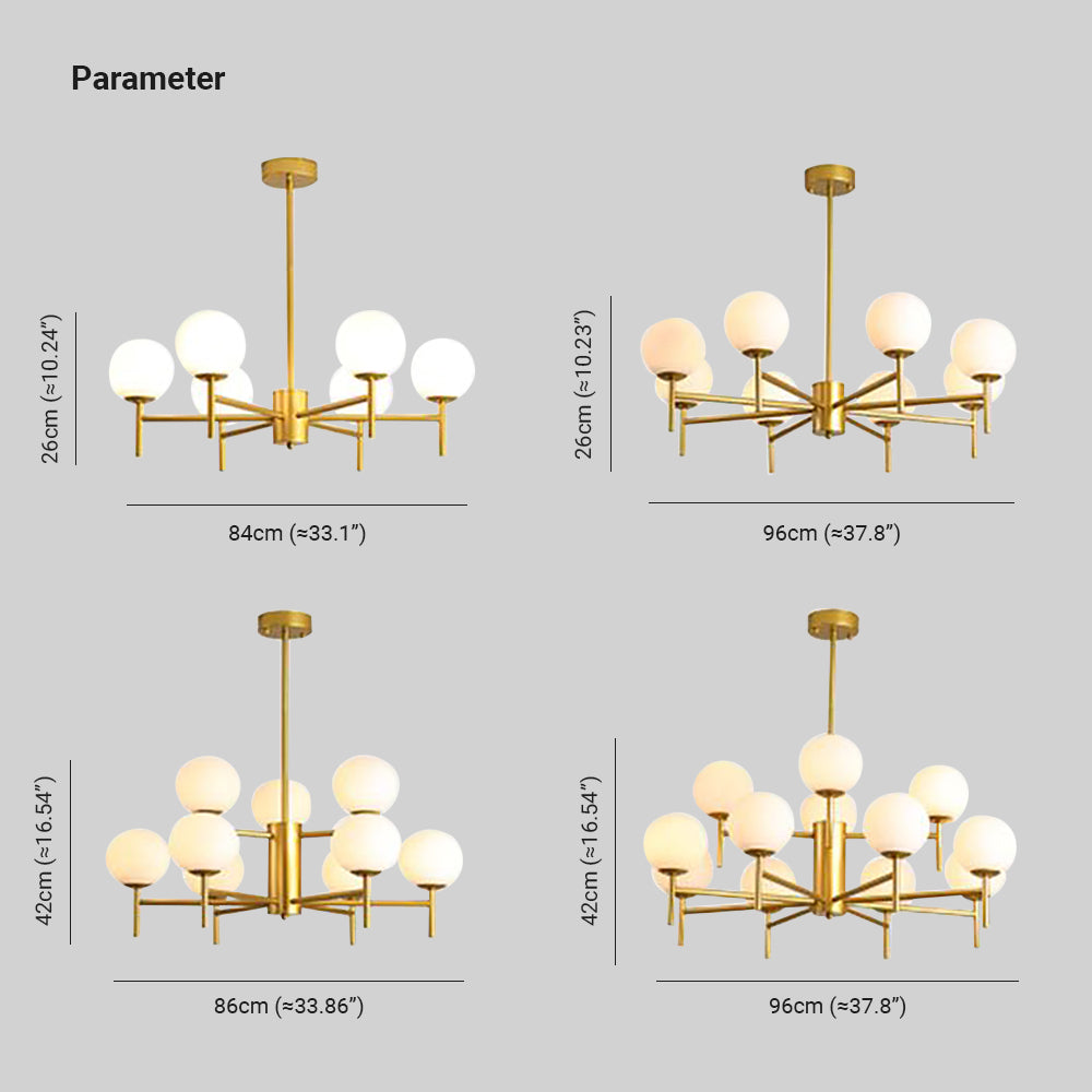 Pendant Glass Globe Light Elegant With Warm Glow