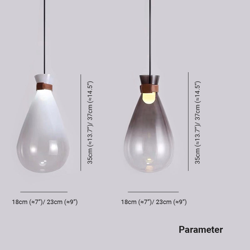 Elegant Ambiance Minimalist Teardrop Glass Pendant Light