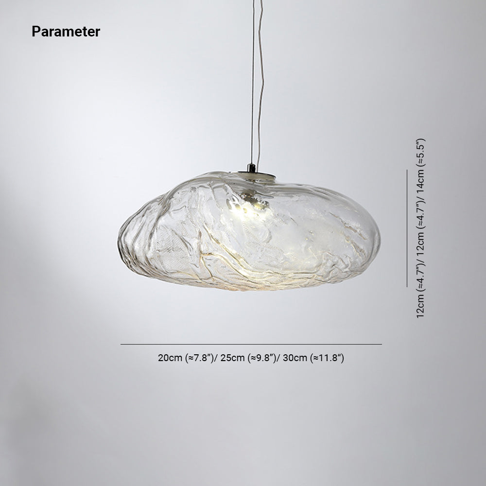 Ambient Glow Glass Globe Minimalist Pendant Light