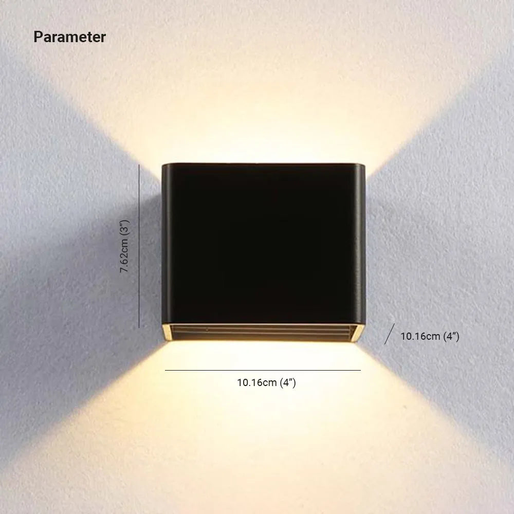 Square Indoor Wall Lamp Geometric Colourful