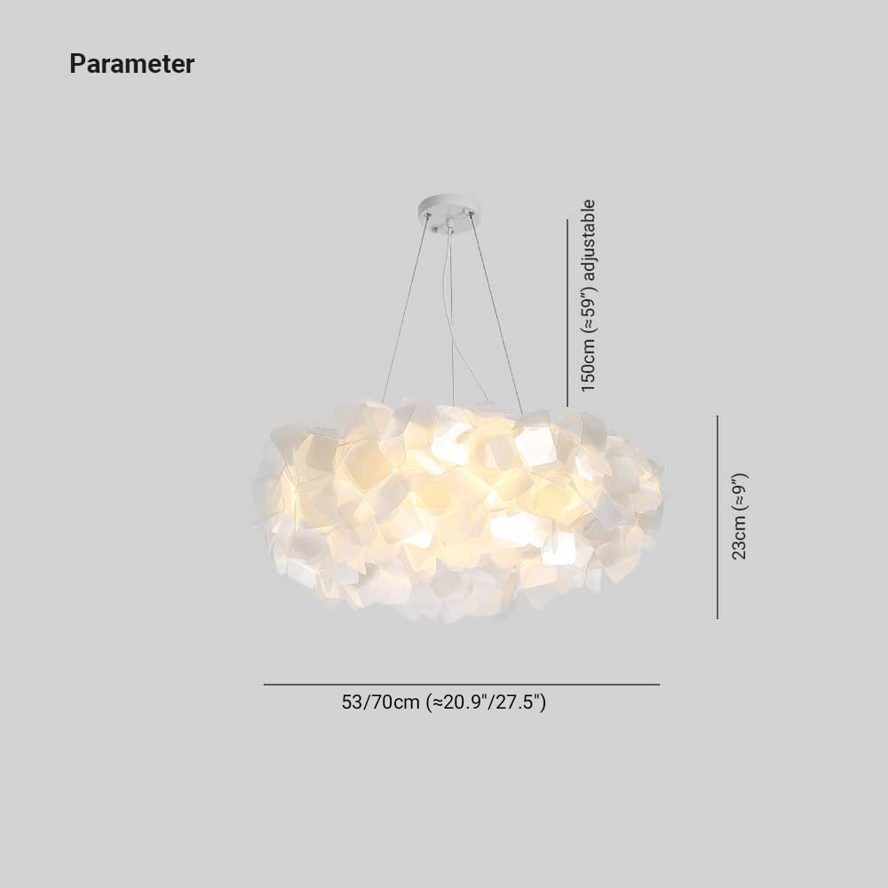 Soft Glow Floral Pendant Light In Six Colors