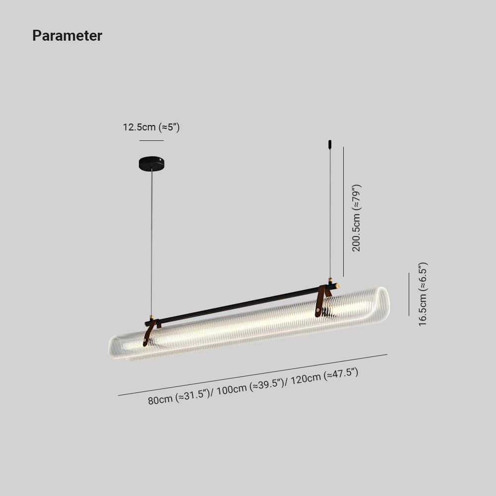 Gold And Black Linear Pendant Light For Ambience