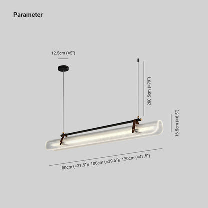 Gold And Black Linear Pendant Light For Ambience