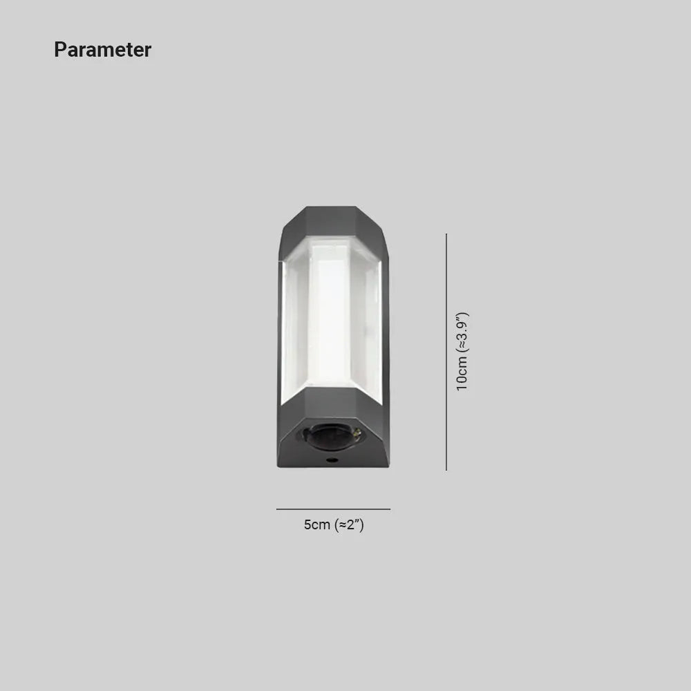 White And Black Nordic Dual Head Up And Down Outdoor Wall Light