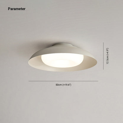 Flush Mount Nordic Ceiling White Light Bowl