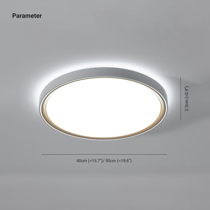 Metal Flush Mount Ceiling Light Round Square Gold Minimalist