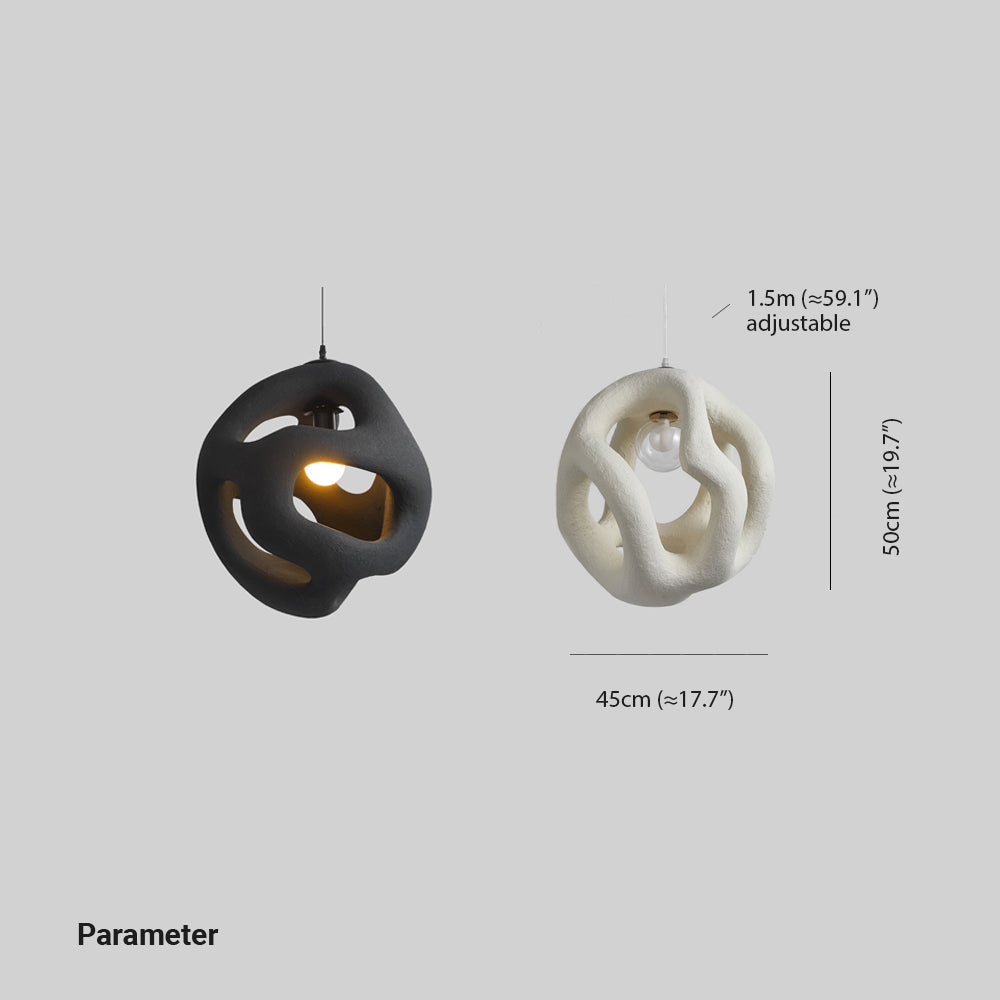 Pendant Light For Soft Ambient Glow In Homes, Modern Metal And Resin