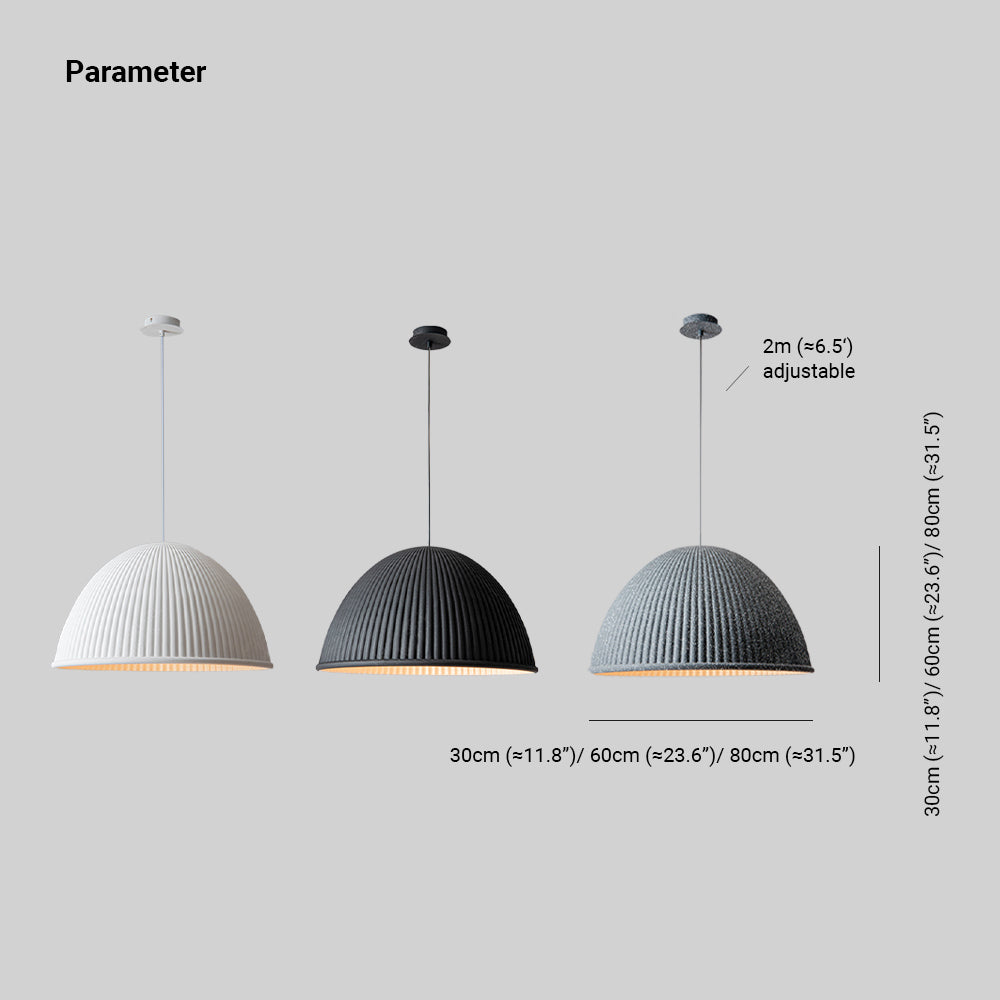 Durable Metal Base Pendant Light With Contemporary Resin