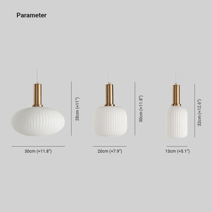 Soft Warm White Glow Bubble Glass Pendant Light