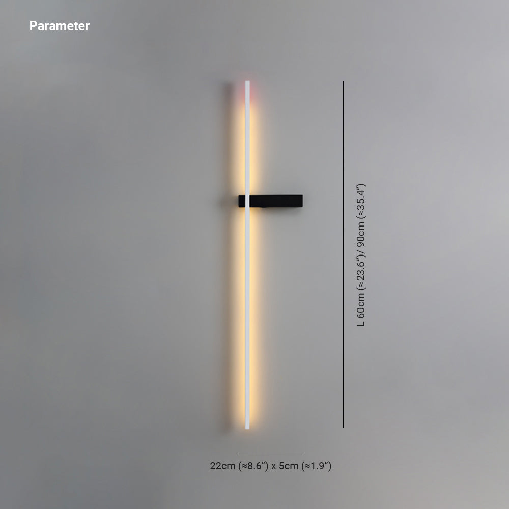 Minimalist Linear Wall Lamp Multicolour Led LineaGlow