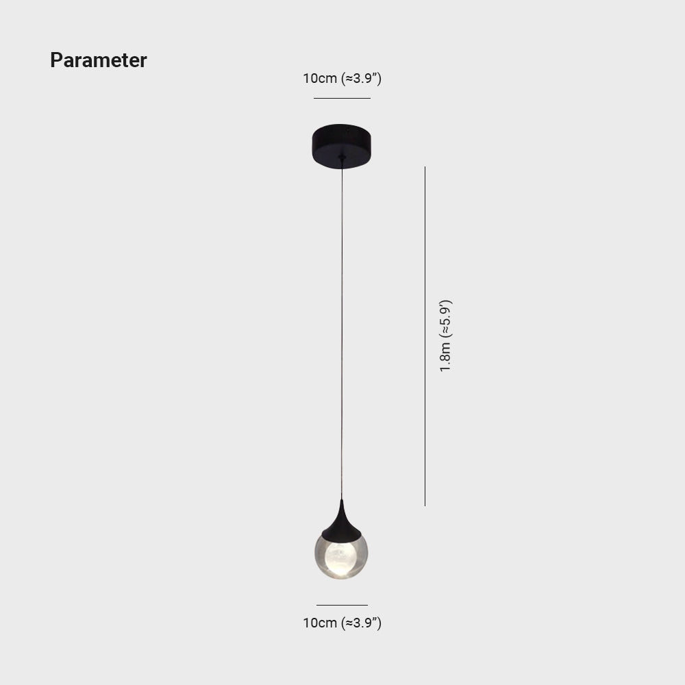 Modern Interiors Pendant Light For Metal Moon Black Matte
