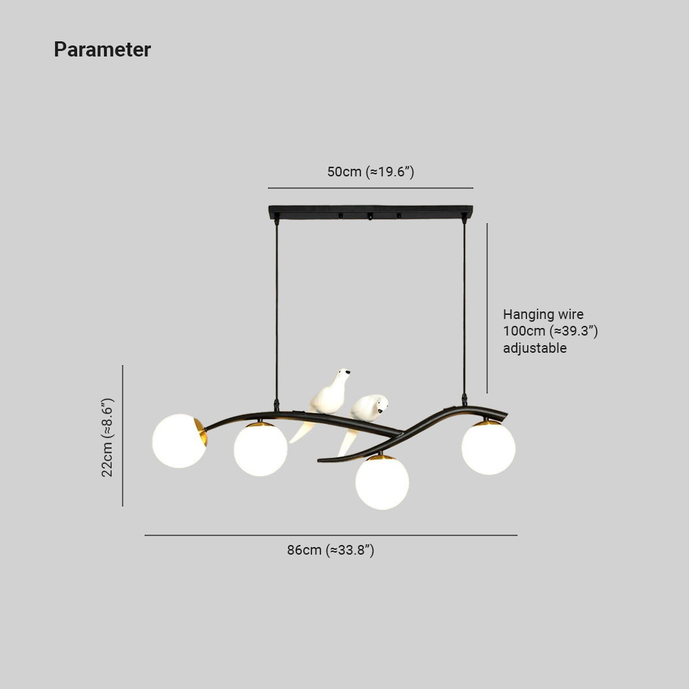 Dual Color Finish Bird Pendant Light With Ambient Glow