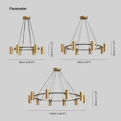Pendant Gold Light With Glow White Warm