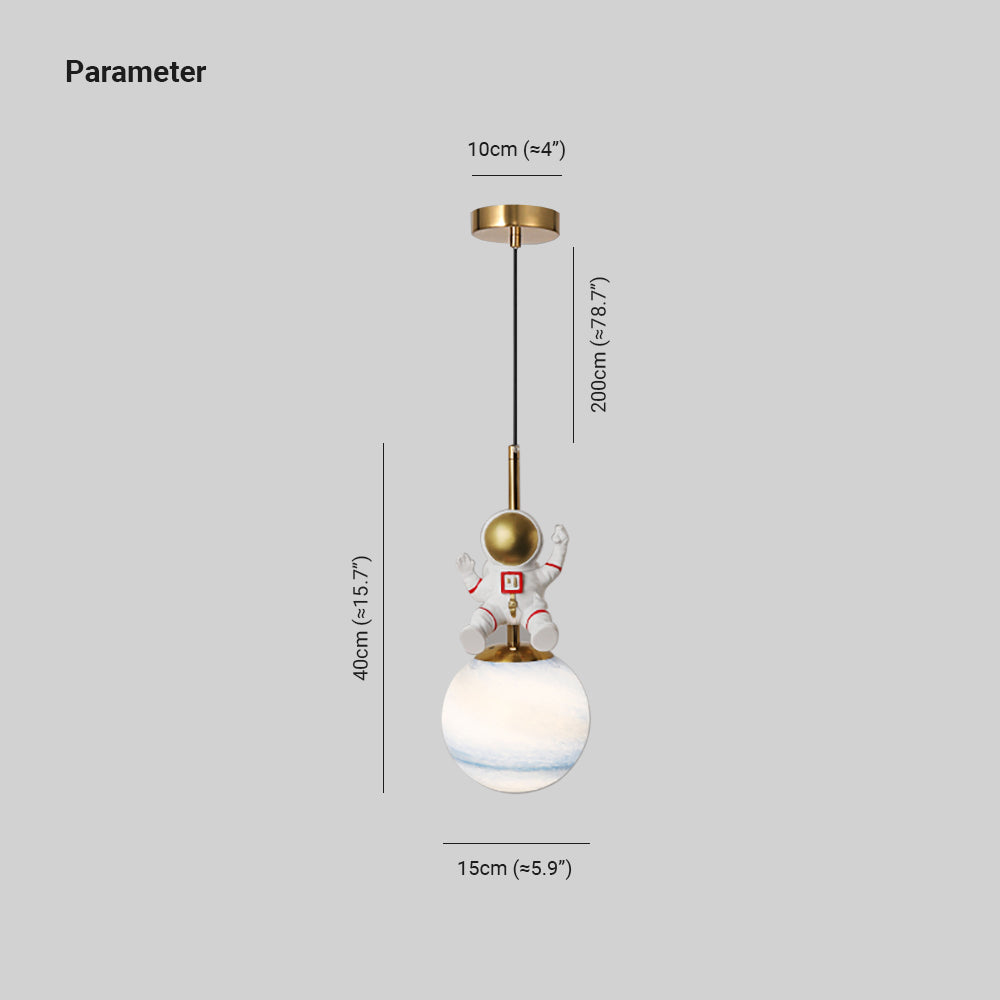 Dual Astronaut Styles Pendant Light By Arisha