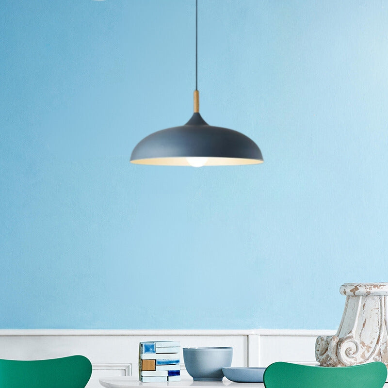 Dining Room Modern Dome Pendant Light With Soft Glow
