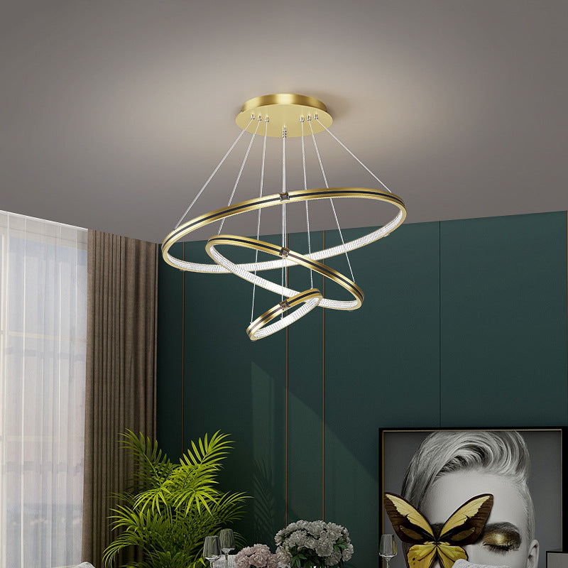 Pendant LED Ring Light Bright For Dining And Living Rooms