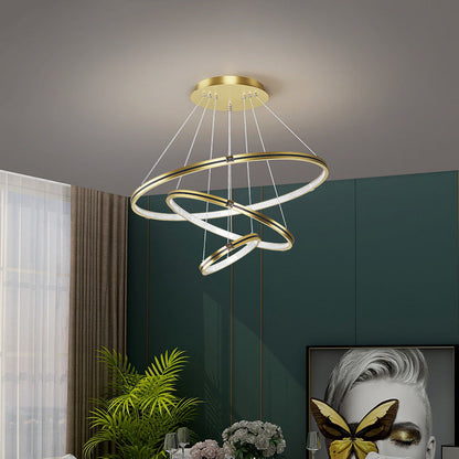Pendant LED Ring Light Bright For Dining And Living Rooms