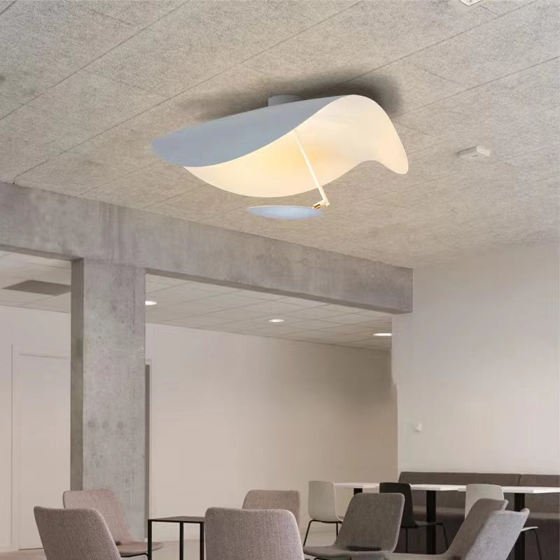 Warm Glow Pendant Light With Gold Foil