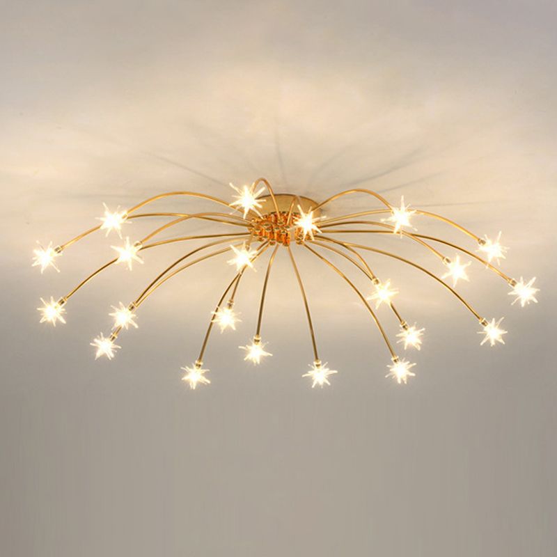 Flush Mount Ceiling Light Aurora Starry Art Deco