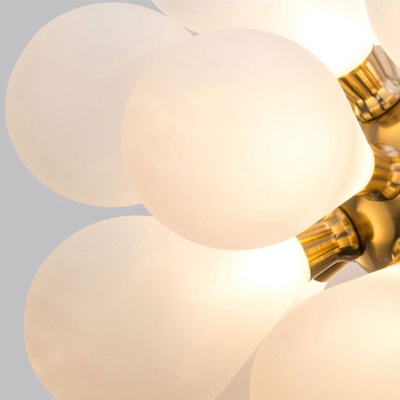 Pendant Light For Soft Ambient Glow Glass Clustered Bubble