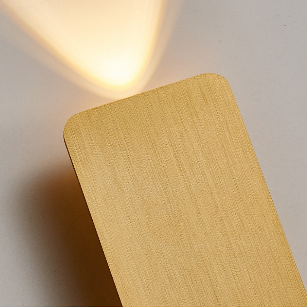 Metal Finishes Wall Light Contemporary Rectangular