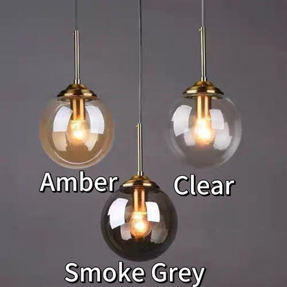 Spiral Ambient Glass Pendant Lamp for Staircase
