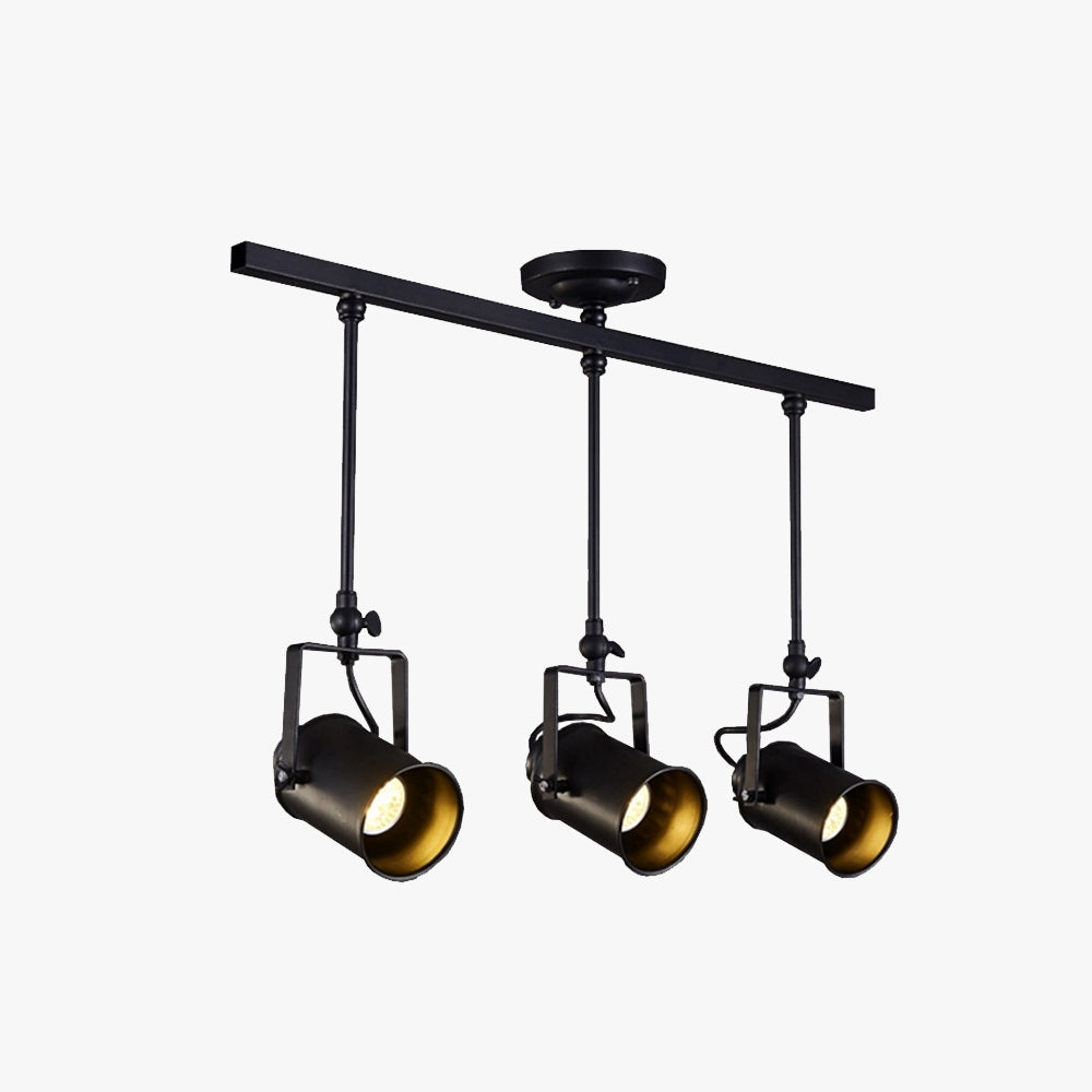 Adjustable Elegant Semi Flush Black Ceiling Light