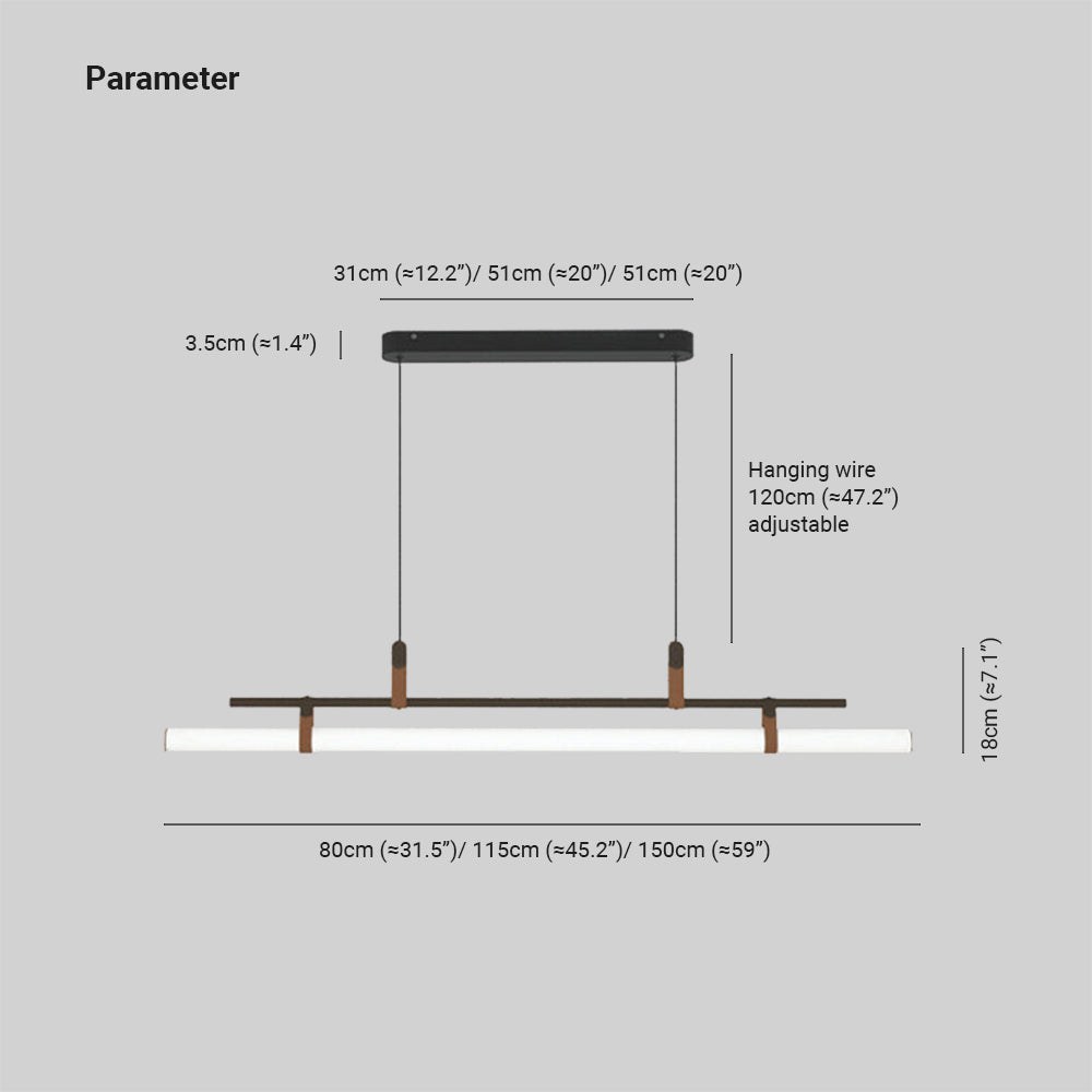 Black Gold Modern Linear Pendant Light For Living Spaces