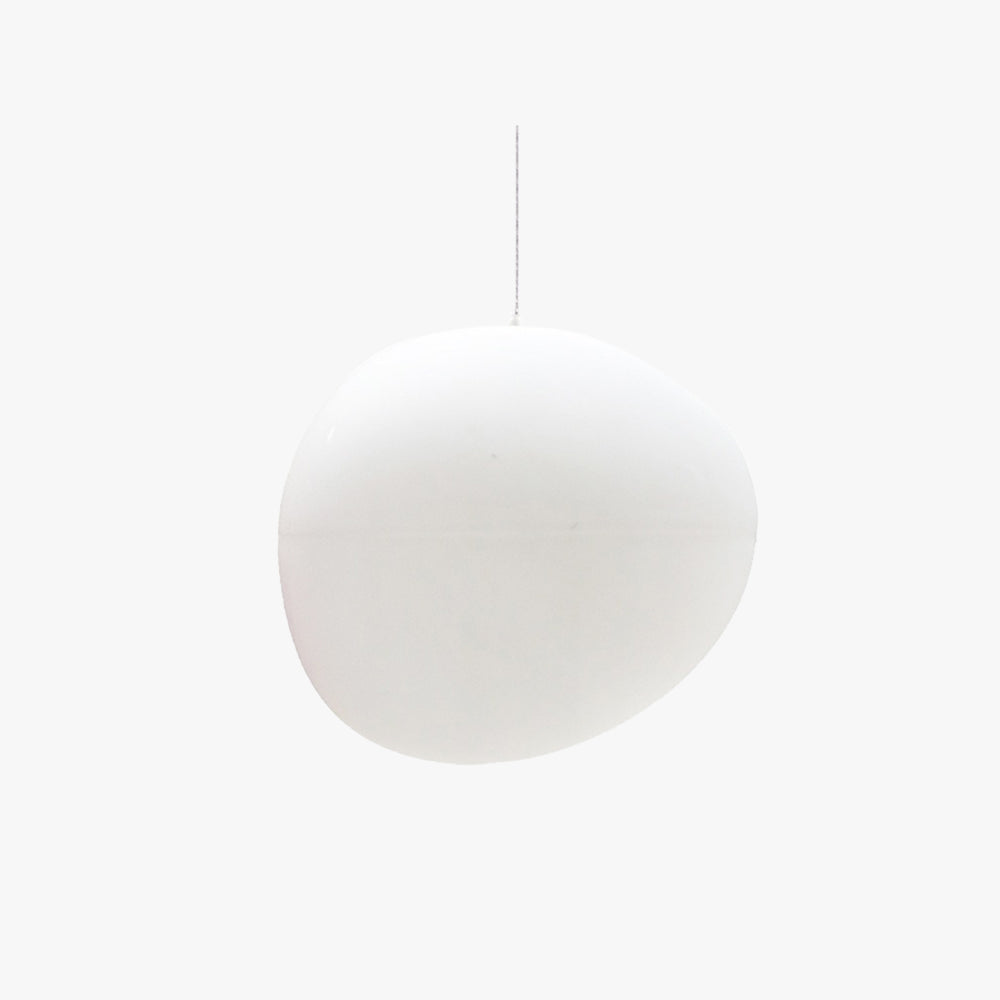 Ambient Glow Sleek Glass Egg Shaped Pendant Light