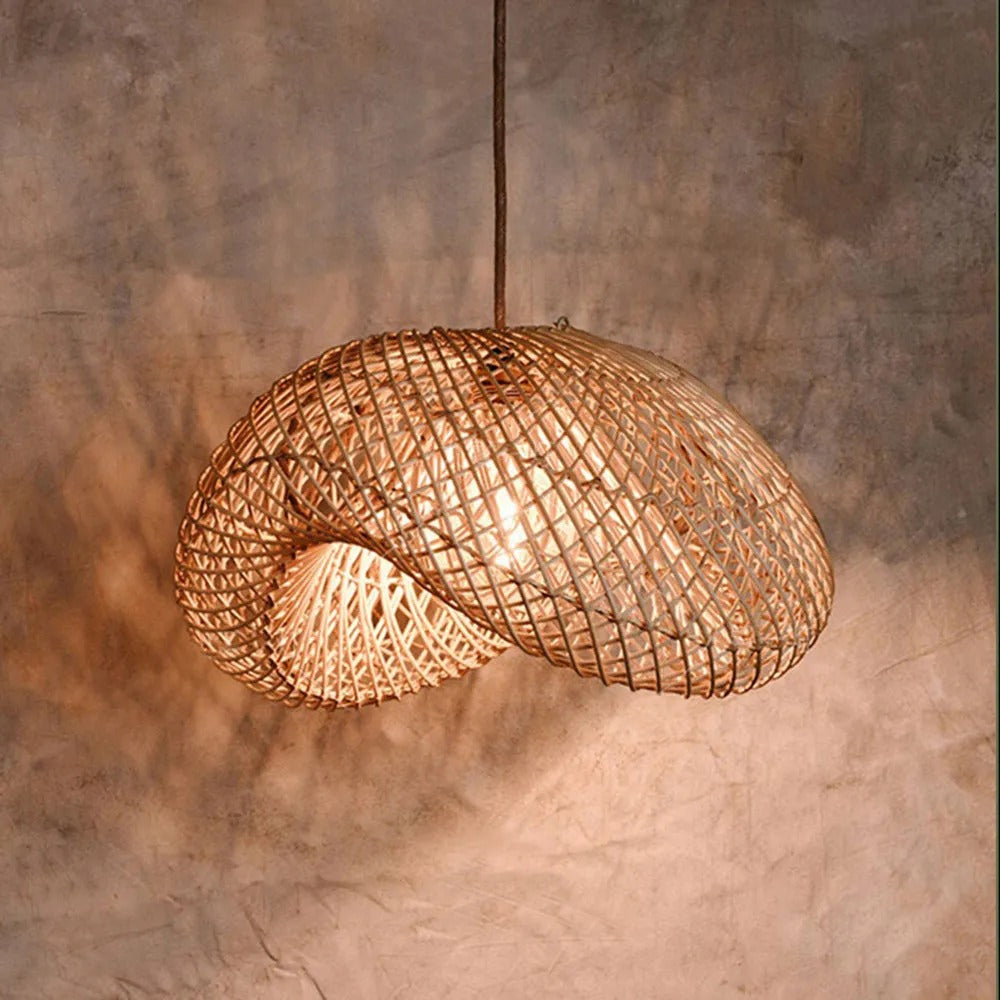 Cozy Living Rooms Rattan Pendant Light Rustic