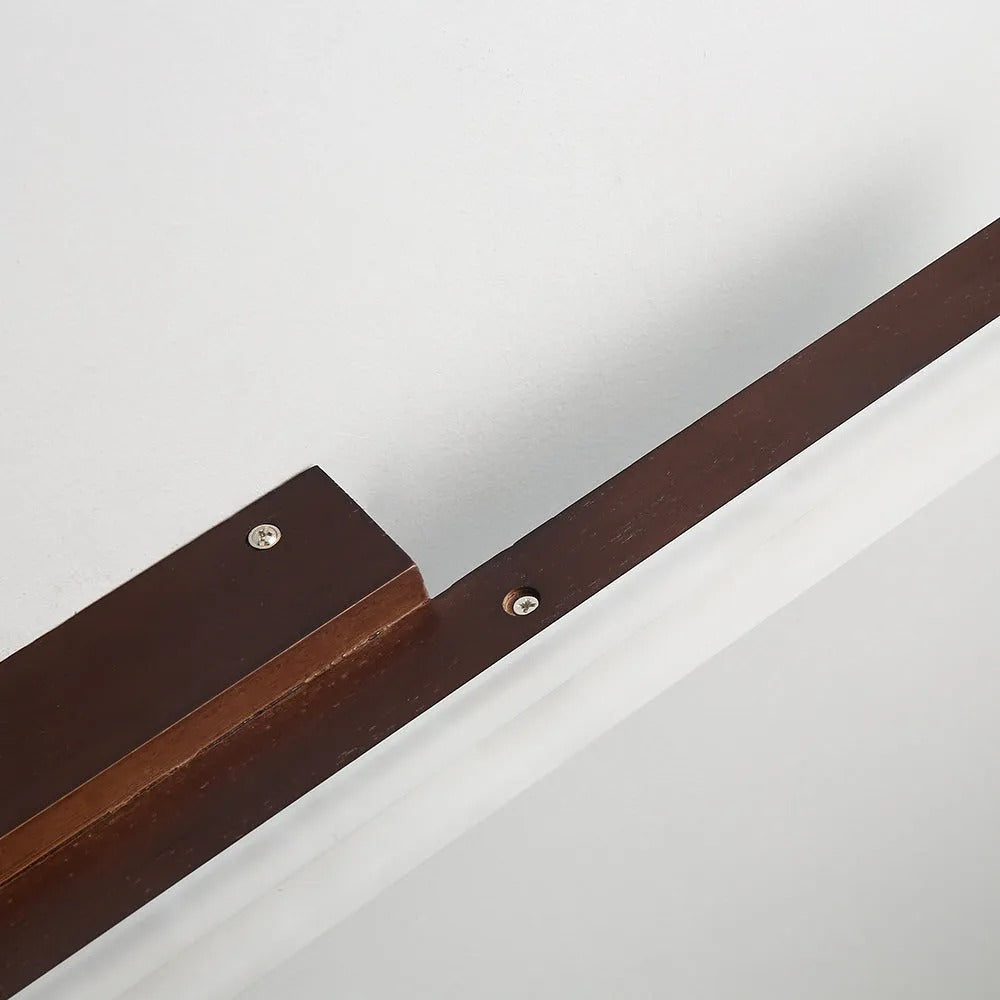Linear Wall Light Minimalist Walnut Wood