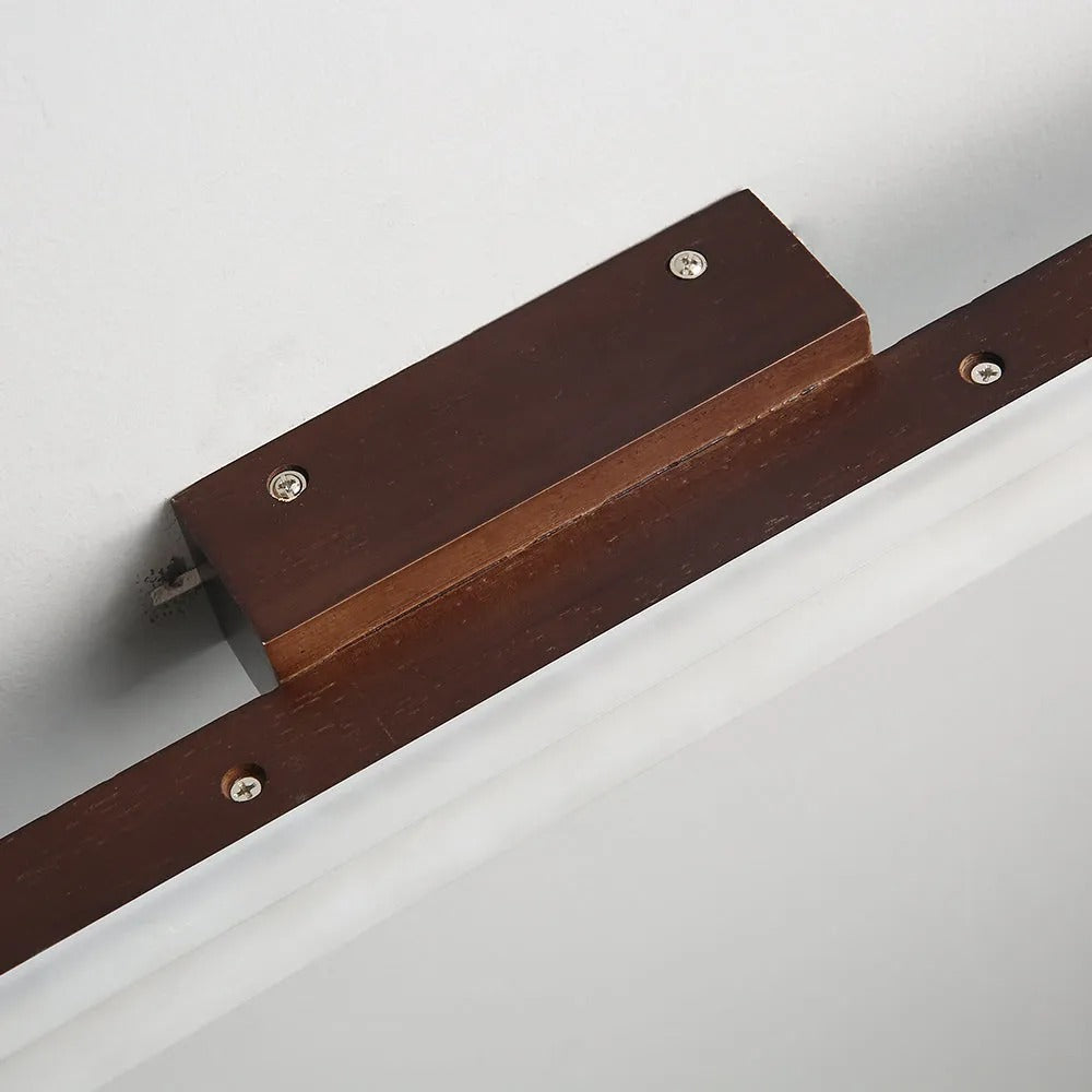 Linear Wall Light Minimalist Walnut Wood